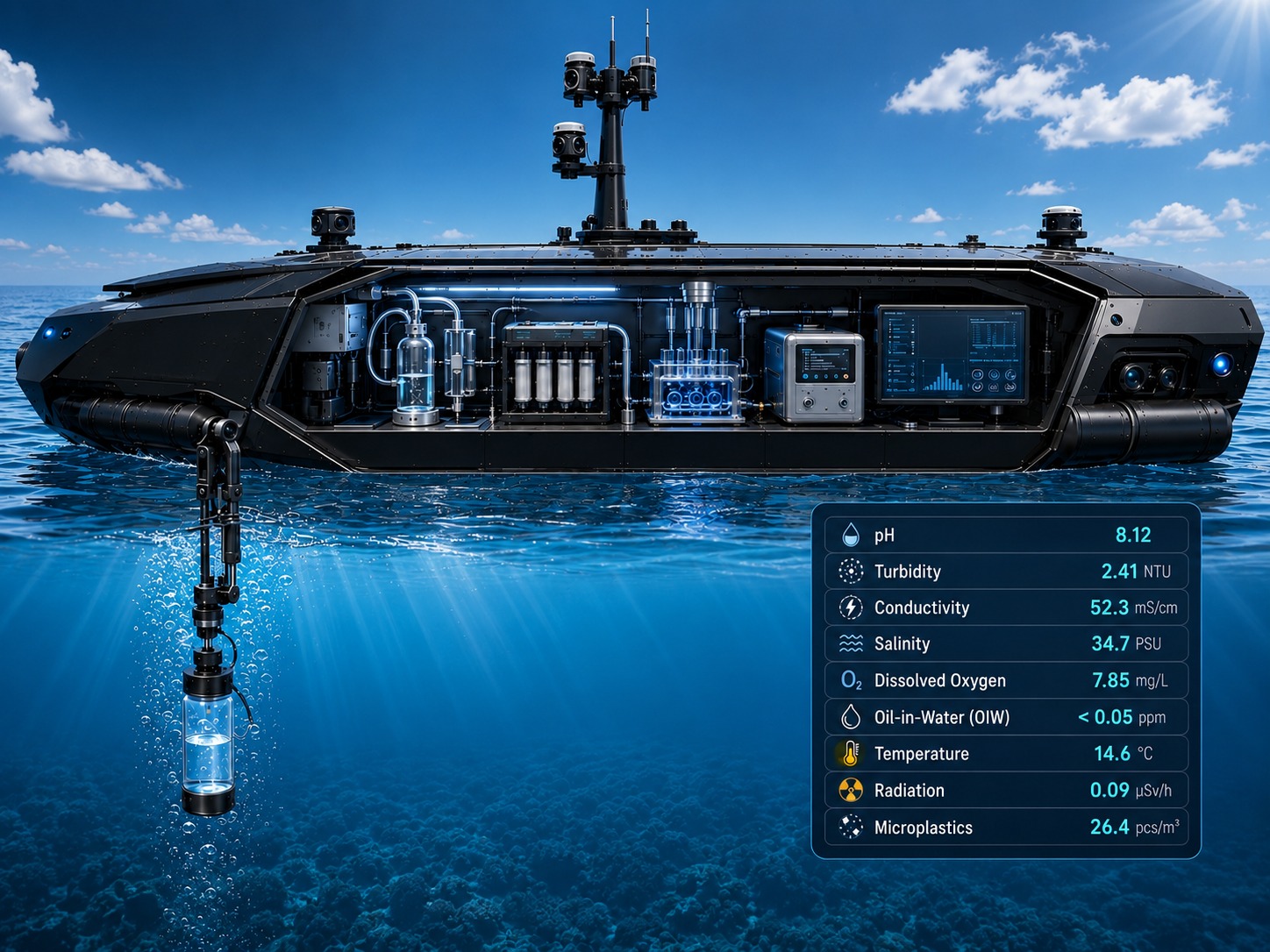 Autonomous Marine Water Quality Monitoring & Analysis
